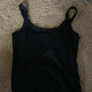 Black tank top